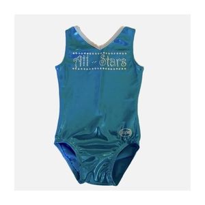 Zone Blue Metallic  Leotard , Size Youth Small